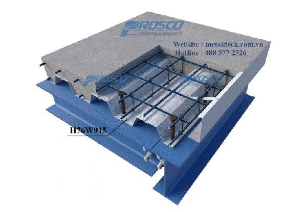 Sàn Deck H76W915 - Sàn Deck PROSCO - Công Ty Cổ Phần Xây Dựng Trường Thịnh
